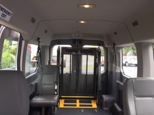 Inside of new van