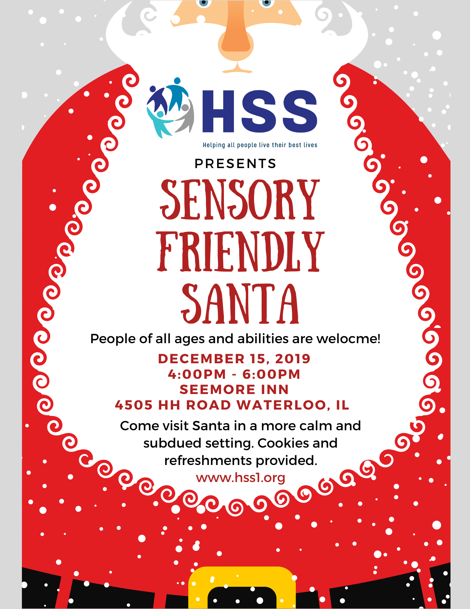 Sensory Friendly Santa Human Support Services