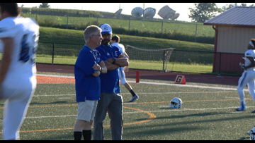 Coach Mike and CHS Athletic Director Scott Horner